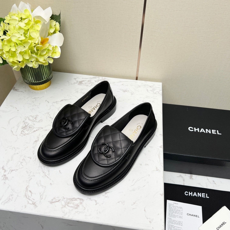 Ch*el leather shoes